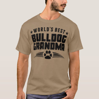 De beste Bulldog Grandma T-shirt