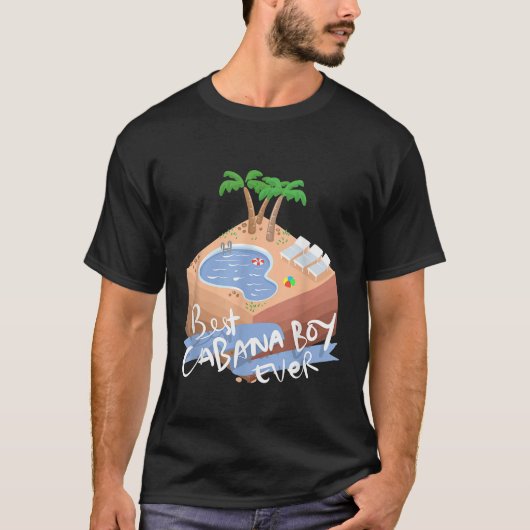 De beste Cabana-peuterscène met palmbomen T-shirt (Voorkant)