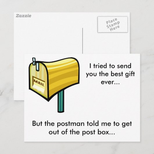 De beste cadeau ooit? briefkaart (Voorkant / Achterkant)