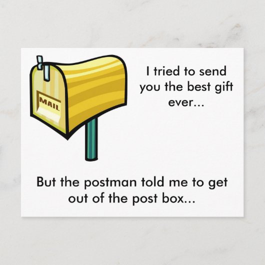 De beste cadeau ooit? briefkaart (Voorkant)