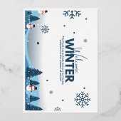 De beste cadeaubon voor de winter en Kerstmis Folie Feestdagenkaart (Voorkant)