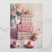 De beste cadeaubon voor de winter en Kerstmis Folie Feestdagenkaart (Achterkant)