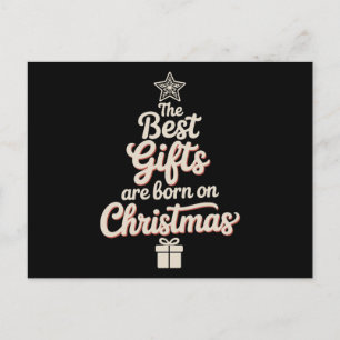 De Beste Cadeaus Worden Geboren Op Kerstmis Verjaa Feestdagenkaart