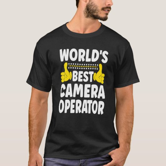 De beste camera voor de functietaak van cameraoper t-shirt (Voorkant)