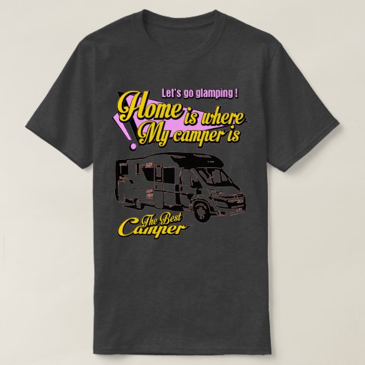De beste camper glamping 1 t-shirt (Design voorkant)