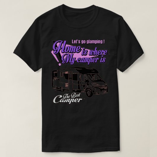De beste camper glamping t-shirt (Design voorkant)