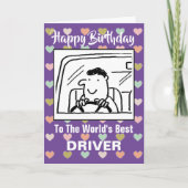 De beste chauffeur ter wereld - Happy Birthday Kaart (Voorkant)