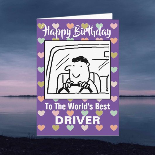 De beste chauffeur ter wereld - Happy Birthday Kaart