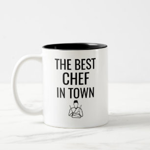 De beste Chef in de stad Tweekleurige Koffiemok