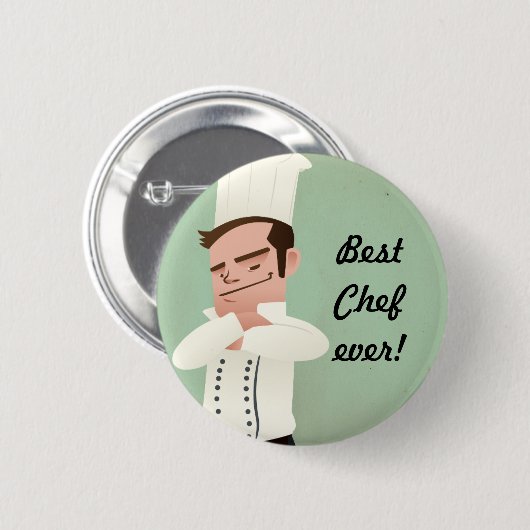 De beste Chef ooit! Ronde Button 5,7 Cm (Voorkant /achterkant)