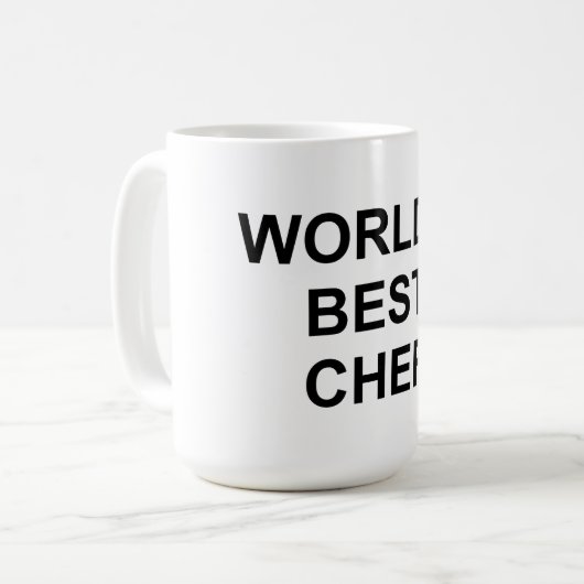 De beste Chef ter wereld Koffiemok (Voorkant links)