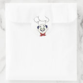 DE BESTE CHEF TER WERELD *** RONDE STICKER (Tas)