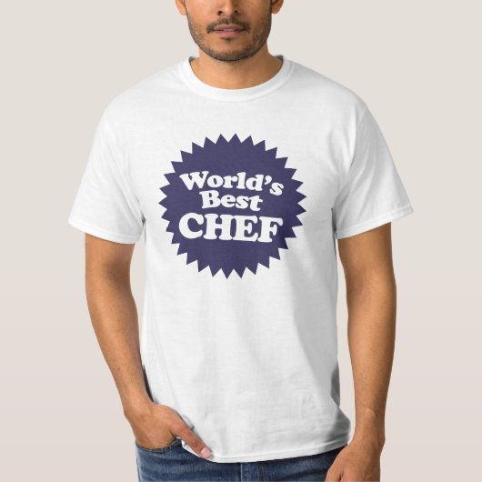 De beste Chef ter wereld T-shirt (Voorkant)