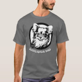 De beste Chihuahua-pap ter wereld T-shirt (Voorkant)