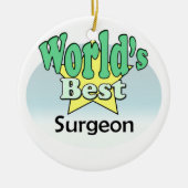 De beste chirurg ter wereld keramisch ornament (Voorkant)