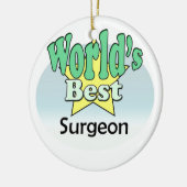 De beste chirurg ter wereld keramisch ornament (Links)