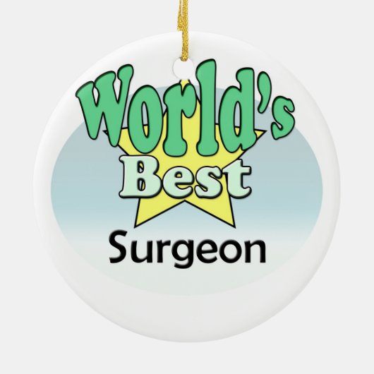 De beste chirurg ter wereld keramisch ornament (Achterkant)