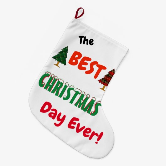 De beste CHRISTMAS ooit! Grote Kerstsok (Voorkant (Hangend))