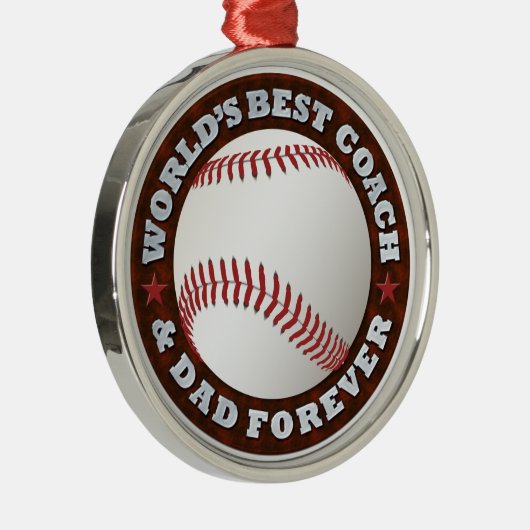 De Beste coach & de Papa van de wereld 1 Ornament (Rechts)