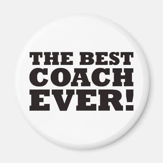 De Beste coach ooit Magneet (Voorkant)