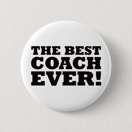 De Beste coach ooit Ronde Button 5,7 Cm (Voorkant)