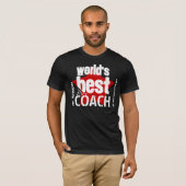 De Beste coach van de wereld - Aangepaste naam V02 T-shirt (Voorkant volledig)