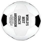 De Beste coach van de wereld gepersonaliseerde dou Voetbal (Gedraaid)