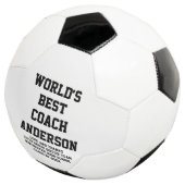 De Beste coach van de wereld gepersonaliseerde dou Voetbal (Drie kwart)