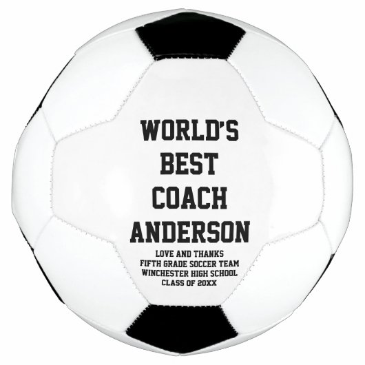 De Beste coach van de wereld gepersonaliseerde dou Voetbal (Voorkant)