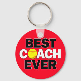 De BESTE COACH van Softball EVELER de Kleursport v Sleutelhanger