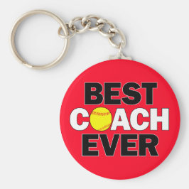 De BESTE COACH van Softball EVELER de Kleursport v Sleutelhanger