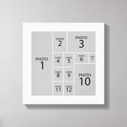 De beste Collage Maker Creëer 12 foto's Canvas Afdruk (Voorkant)
