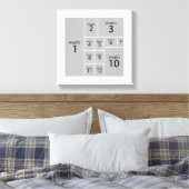 De beste Collage Maker Creëer 12 foto's Canvas Afdruk (Insitu (Slaapkamer))