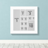 De beste Collage Maker Creëer 12 foto's Canvas Afdruk (Insitu (Houten vloer))