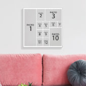 De Beste Collage Maker Maak 12 foto's Canvas Afdruk (Insitu (Woonkamer))