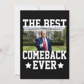 De beste comeback ooit Trump 47e President Kaart (Voorkant)