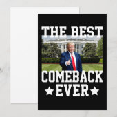 De beste comeback ooit Trump 47e President Kaart (Voorkant / Achterkant)