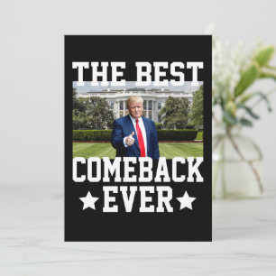 De beste comeback ooit Trump 47e President Kaart