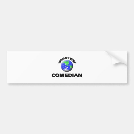 De beste Comedian ter wereld Bumpersticker (Voorkant)