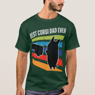 De beste Corgi Dad trok de vuist bult voor de hon T-shirt
