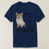 De beste Corgi Dog Dad Happy Vaderdag T-shirt (Design voorkant)