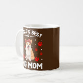 De beste Corgi Dog mam Funny Moederdag Koffiemok (Voorkant links)