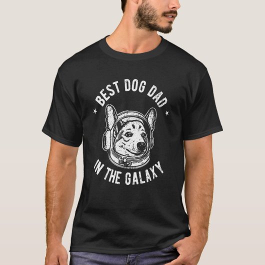 De Beste Corgi Vader in het heelal T-shirt (Voorkant)