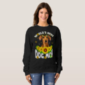 De beste Dachshund Dog Mam Funny Moederdag Trui (Voorkant volledig)