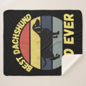 De beste dachshund-vader citeert ooit grappig sherpa deken (Voorkant (horizontaal))