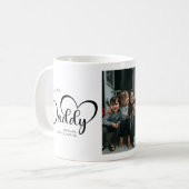 De beste daddy gift foto van de moderne wereld koffiemok (Voorkant links)