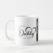 De beste daddy gift foto van de moderne wereld koffiemok (Links)