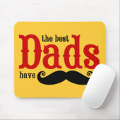 De beste Dads hebben Mustaches Mousepad Muismat (Met muis)