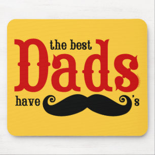 De beste Dads hebben Mustaches Mousepad Muismat