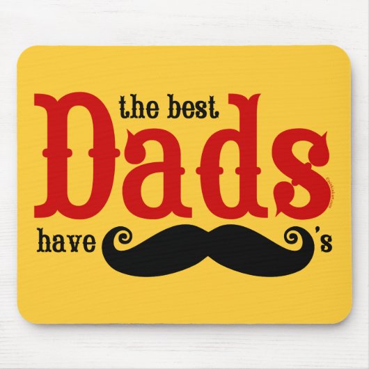 De beste Dads hebben Mustaches Mousepad Muismat (Voorkant)